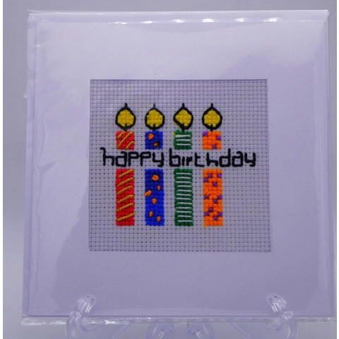 Handmade cross stitch Card