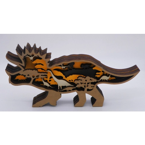 Wooden 3D Dinosaur