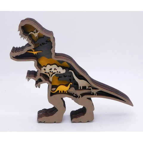 Wooden 3D T-Rex