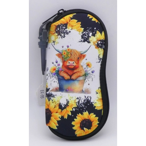 Highland Cow Glasses case