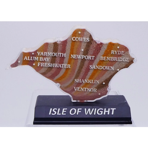 Alum bay coloured Sand Map
