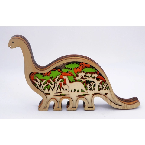 Wooden 3D Dinosaur