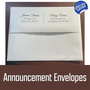 Announcement Envelopes