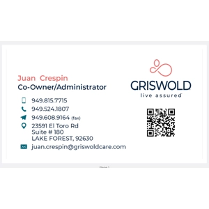 Griswold Business Cards