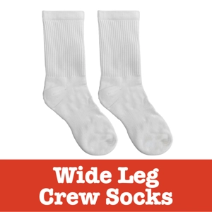 Wide Leg Crew Socks