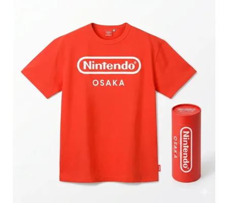 Nintendo Store Osaka T-Shirt (Rot, OVP Zylinder)