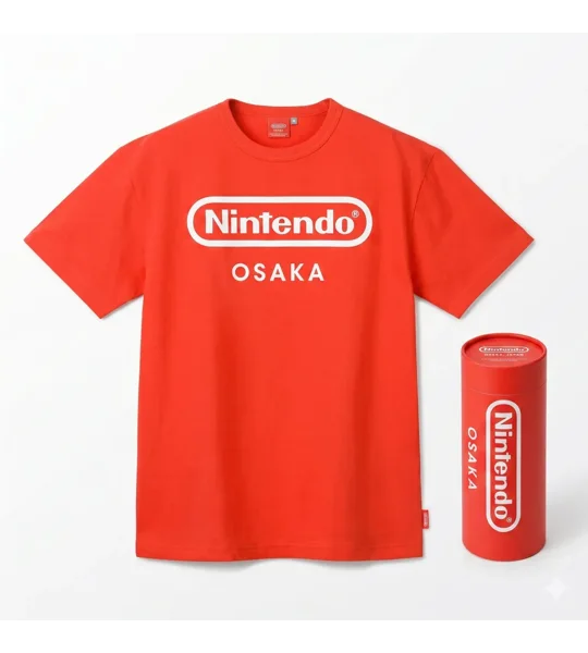 Nintendo Store Osaka T-Shirt (Rot, OVP Zylinder)