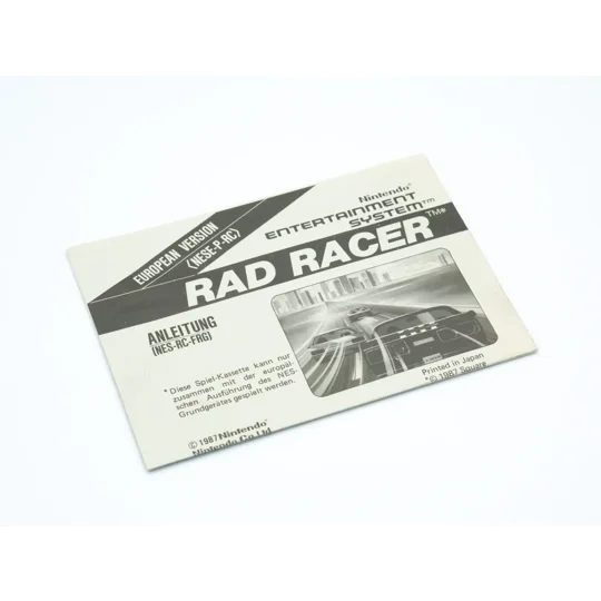 Rad Racer OVP