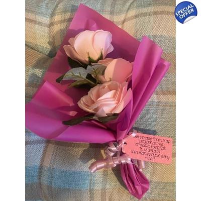 SOAP flower bouquet handmade