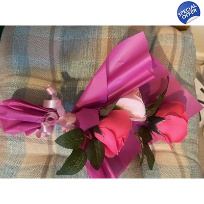 SOAP flower bouquet handmade