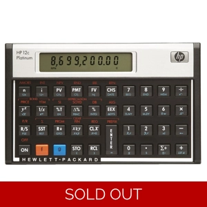 New HP 12C Platinum (No-box) Financial Business calculator..