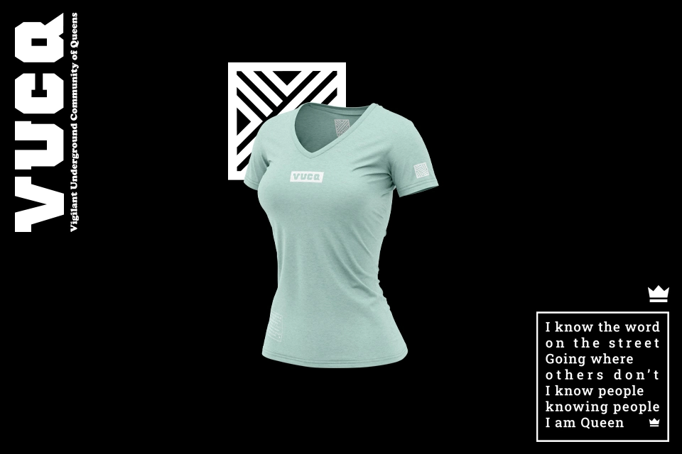 'Ind. Turquoise Q' Tee