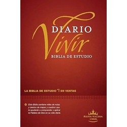 Biblia de Estudio del Diario Vivir RVR60 (Tapa Dura, Vino ..