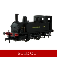 DAPOL 4S-018-009D OO Gauge CLASS B4 0-4-0T Southern Wartime Black 87 DCC