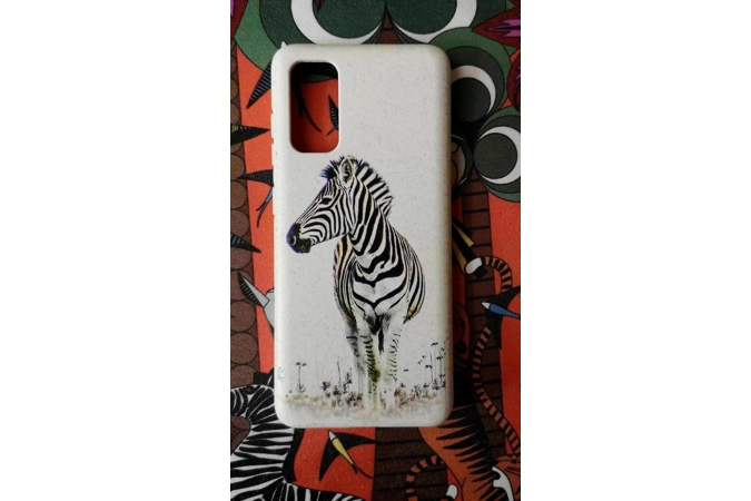 Eco friendly Zebra phone case.
