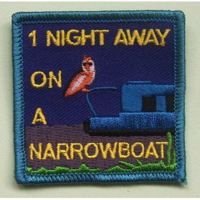 1 Night Away on a Narrowboat badge