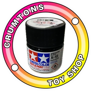 Tamiya X18 Semi Gloss Black Paint 10ml