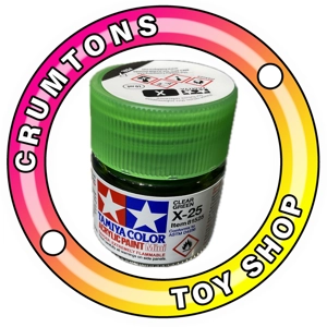 Tamiya X25 Clear Green Paint 10ml