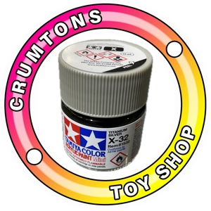 Tamiya X32 Titanium Silver Paint 10ml