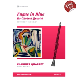 Fugue in Blue for Clarinet Quartet
