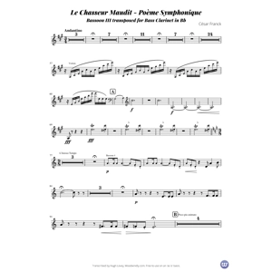 Le Chasseur Maudit - Bass Clarinet in B flat - Franck
