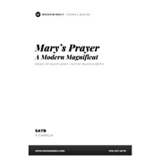 Mary's Prayer (a Modern Magnificat) SATB
