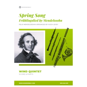 Spring Song (Frühlingslied) Opus 62 no.5 by Mendelssohn ar..