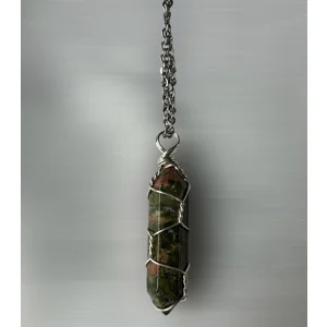 Green Ukanite Wire Wrap..