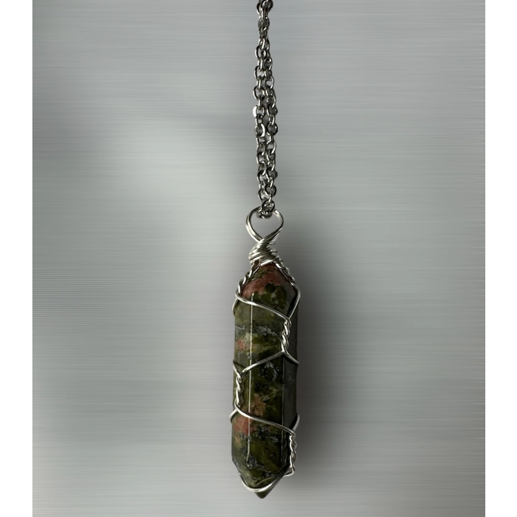 Green Ukanite Wire Wrapped N..
