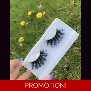 BLUE GLITTER BUTTERFLY