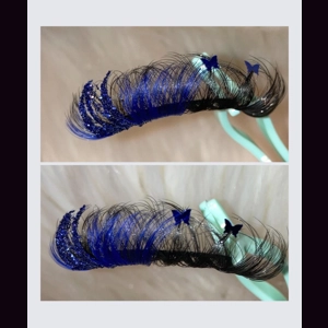 DARK BLUE GLITTER BUTTERFLY