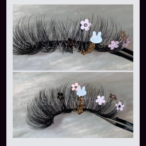 Gold & light pink bunny hop