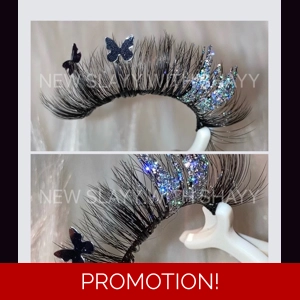 DISCO SILVER GLITTER BUTTERFLYS