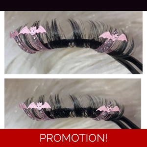 Light pink glitter batz