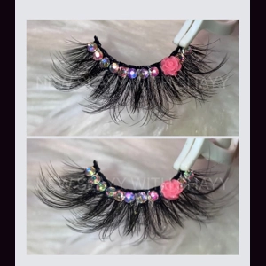 PINK ROSE RHINESTONE