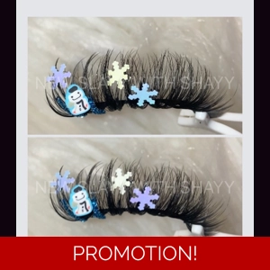 Blue snowman snowflake