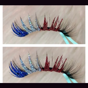 NATURAL RED SILVER BLUE USA