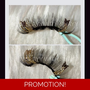 GOLD WITH FANCY GOLD BUTTERFLY