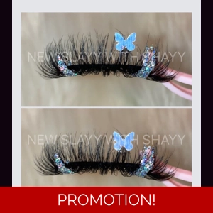 GLITTER SILVER BUTTERFLY