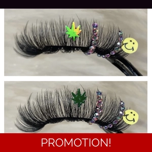 Rhinestone leaf smiley