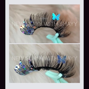 DISCO CIRCLE GLITTER WITH BUTTERFLY