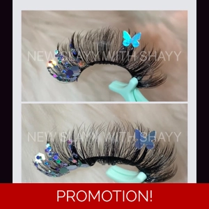 DISCO CIRCLE GLITTER WITH BUTTERFLY