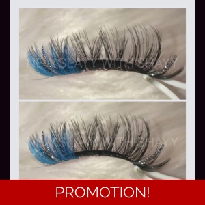 Light blue and silver glitter