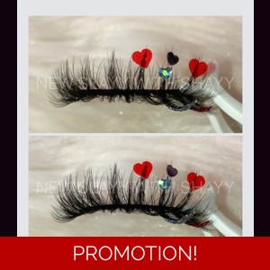 RED & SILVER GLITTER HEARTS