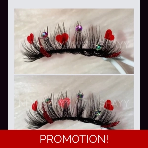 RED GLITTER RHINESTONE