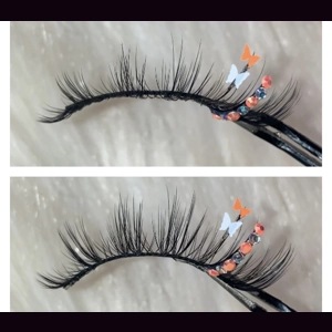 Orange & silver butterfly