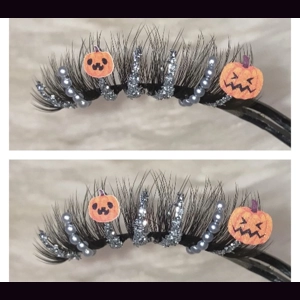 Silver glitter pearl pumpkin