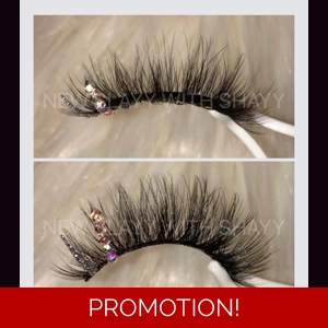 Natural rhinestone and silver glitter