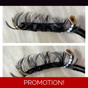 Gold and white rhinestone sunflower