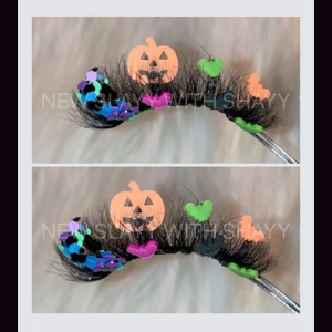 Rainbow pumpkin bats